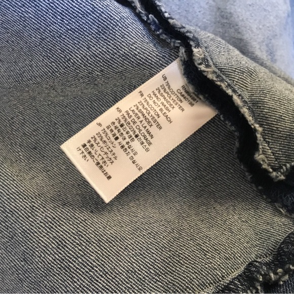 XX1 Denim Jean Jacket Single Breasted Zip Size Large - Picture 5 of 9